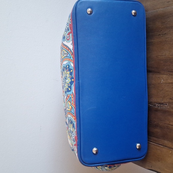 Vera Bradley 🌊Marina Paisley Barbara Frame Quilted Bag and Wallet Set - Picture 5 of 11